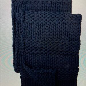 New Manitobah Chunky Knit Navy Blanket
